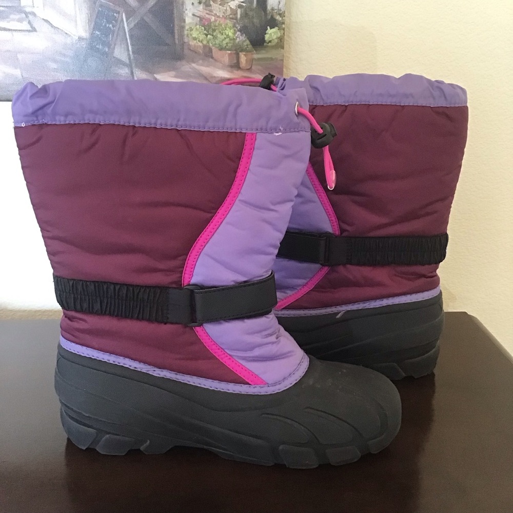 Sorel rain and snow boots purple Sz 7 - Picture 6 of 8